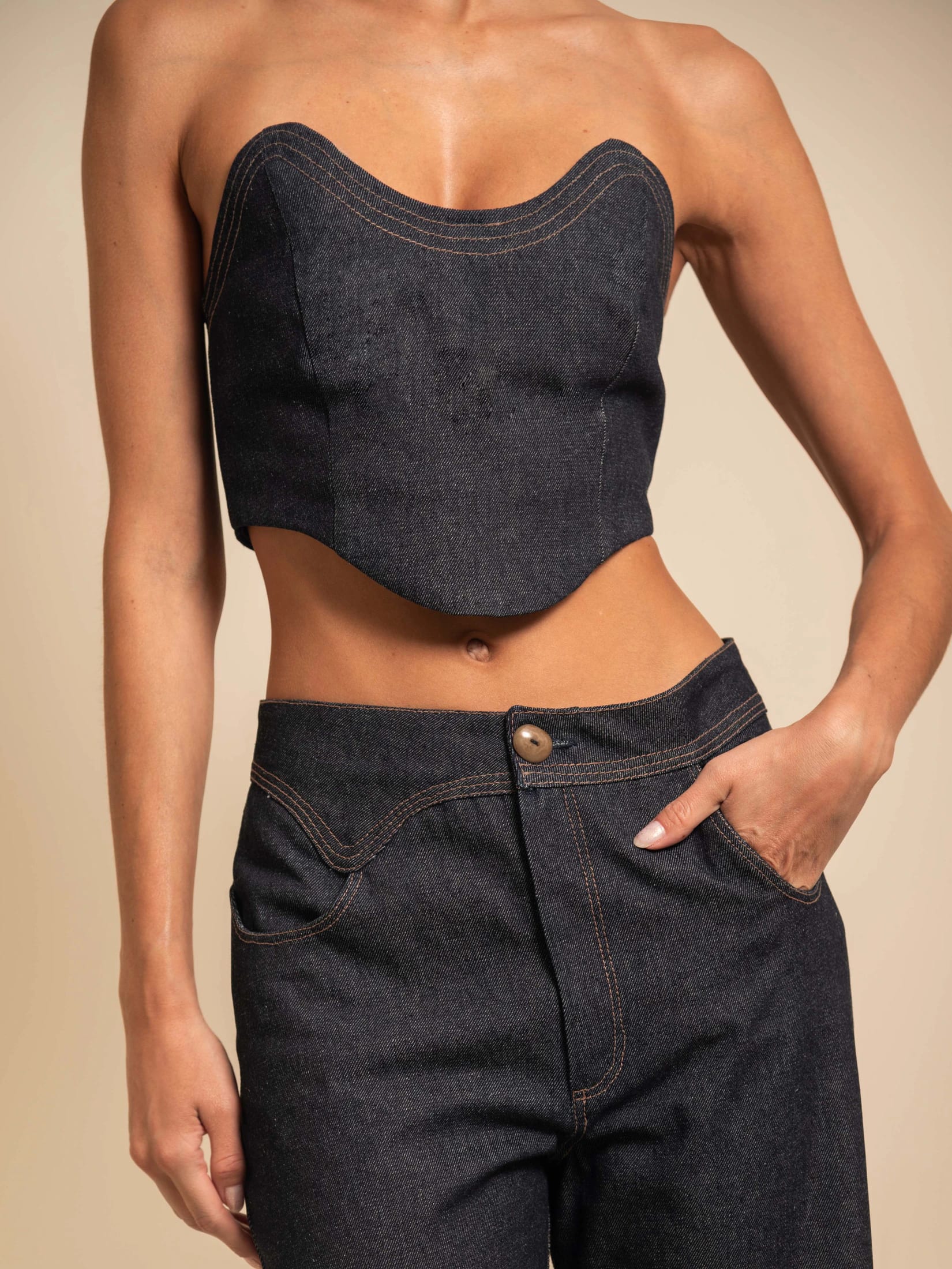 MICAH TOP DARK BLUE - imagen 1