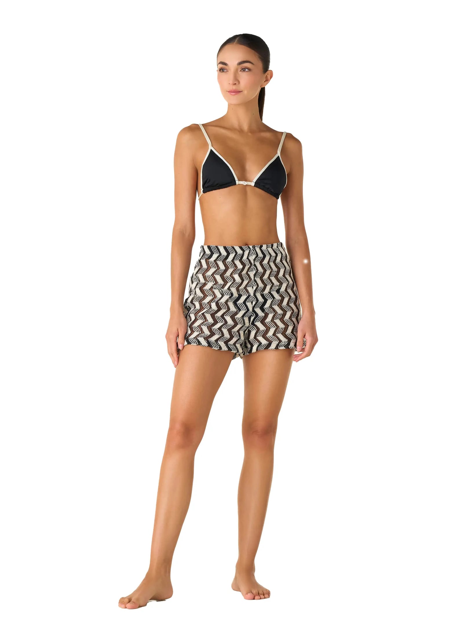 Shorts Inna Zigzag Black - imagen 1