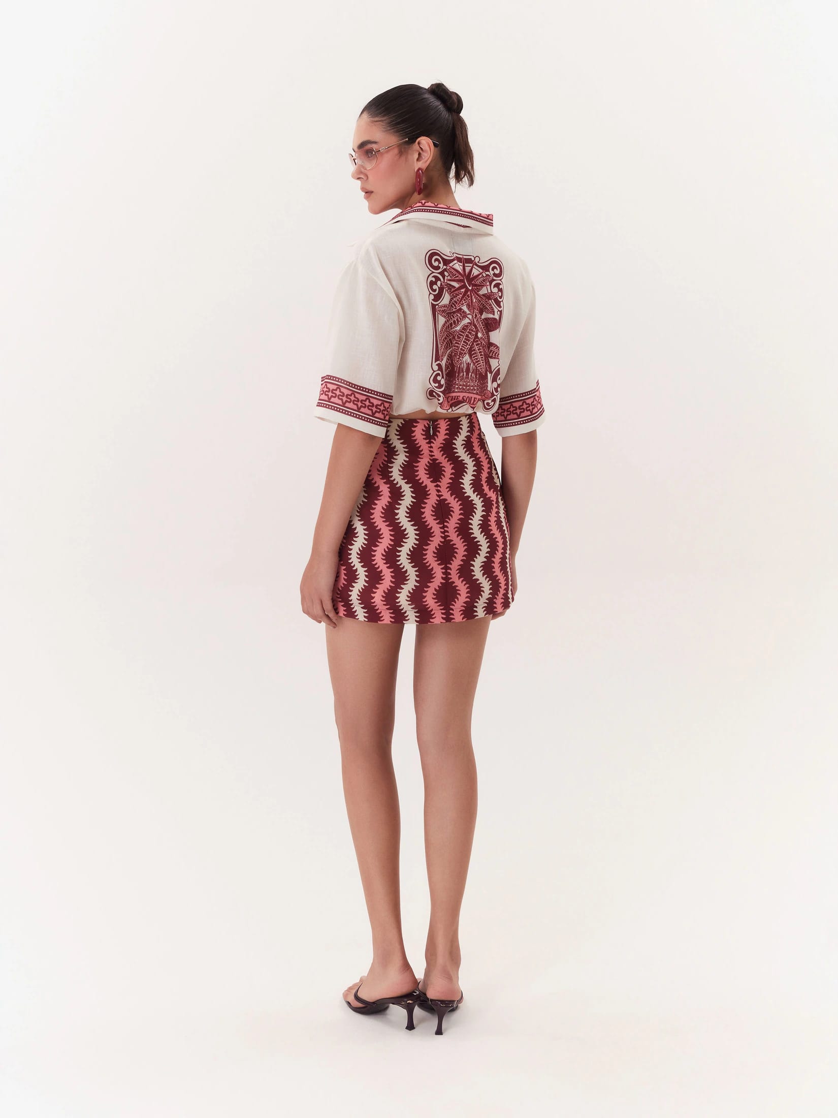 Cropped Top Solar - Vino - imagen 3
