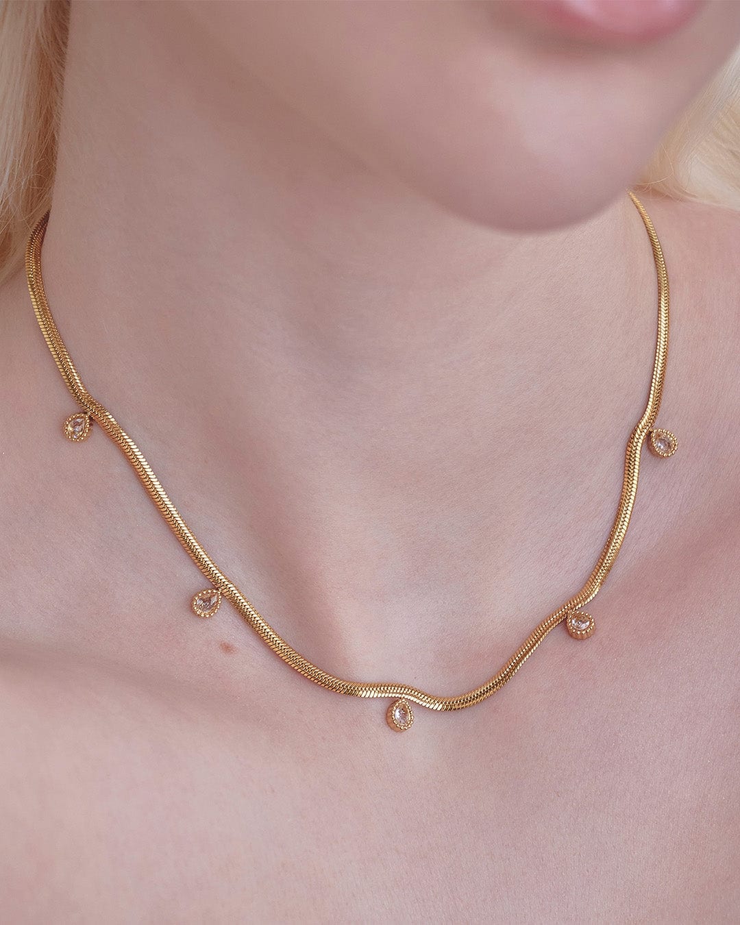 Collar Gotas Oro - imagen 2