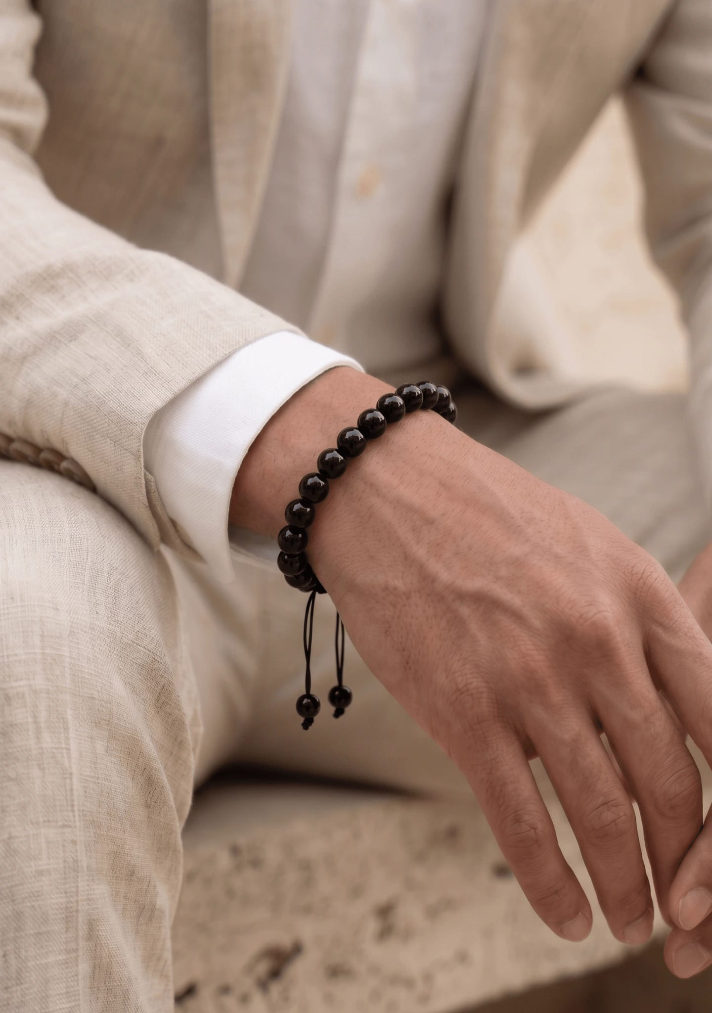 Pulsera dark pearls Js 063426002 - imagen 1