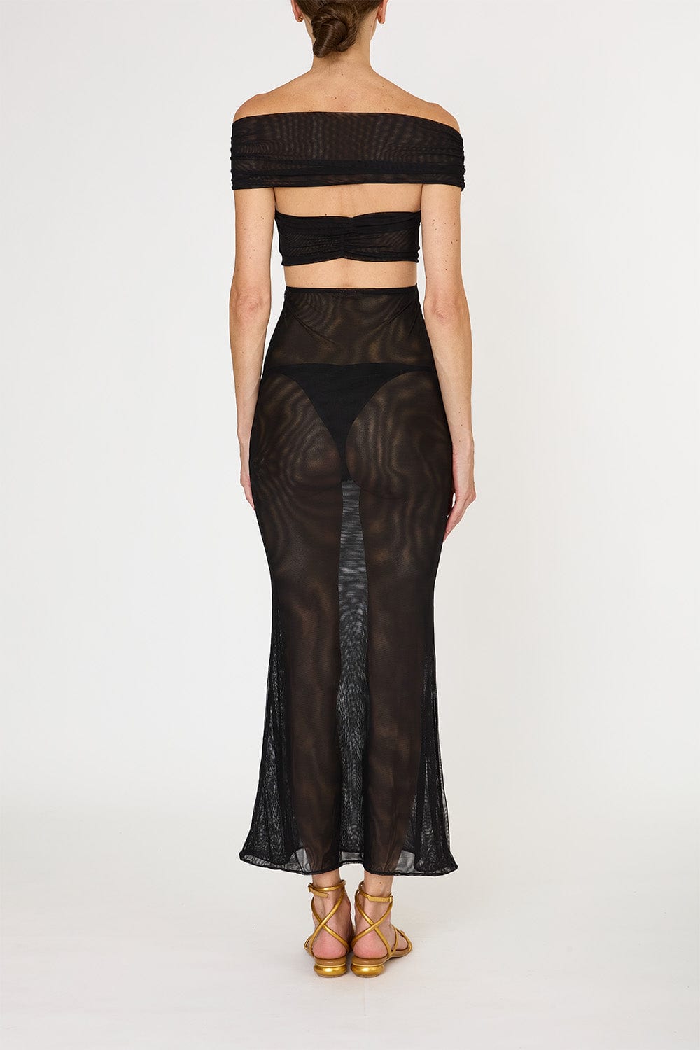 BLACK AMAIA LONG DRESS - imagen 4