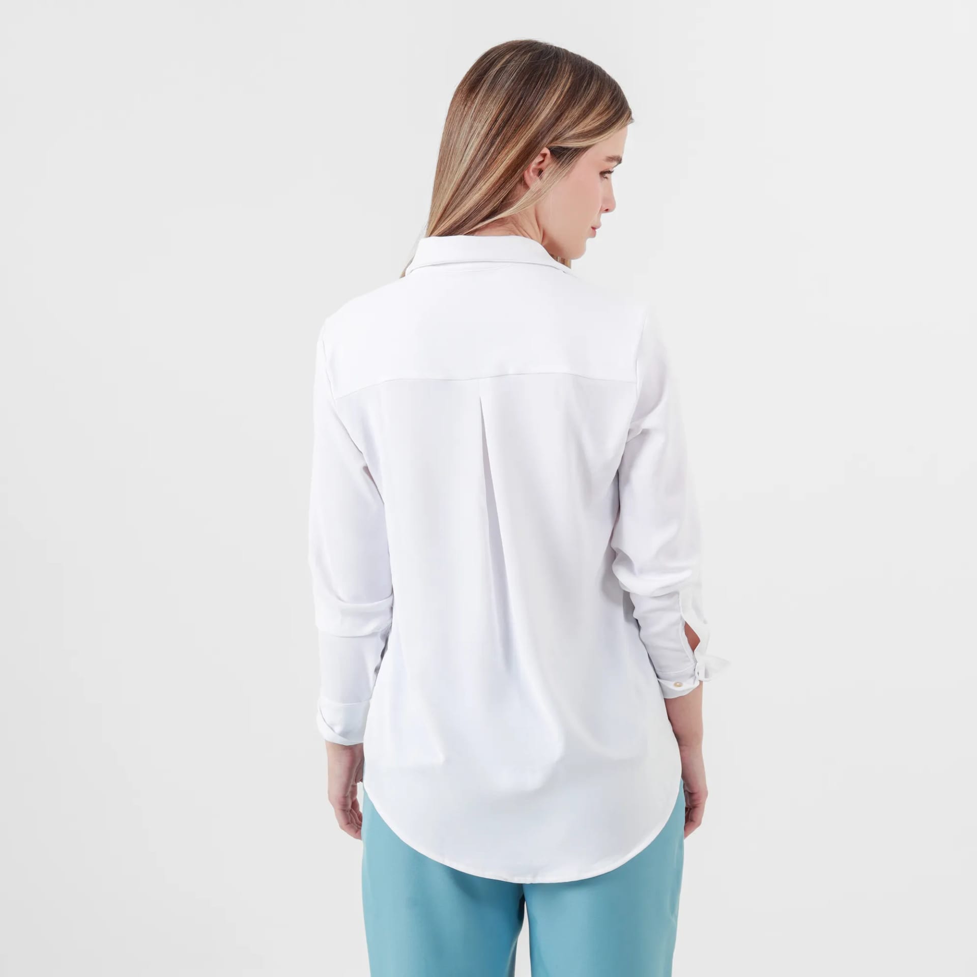 Blusa Cuello Camisero Manga Larga - imagen 2