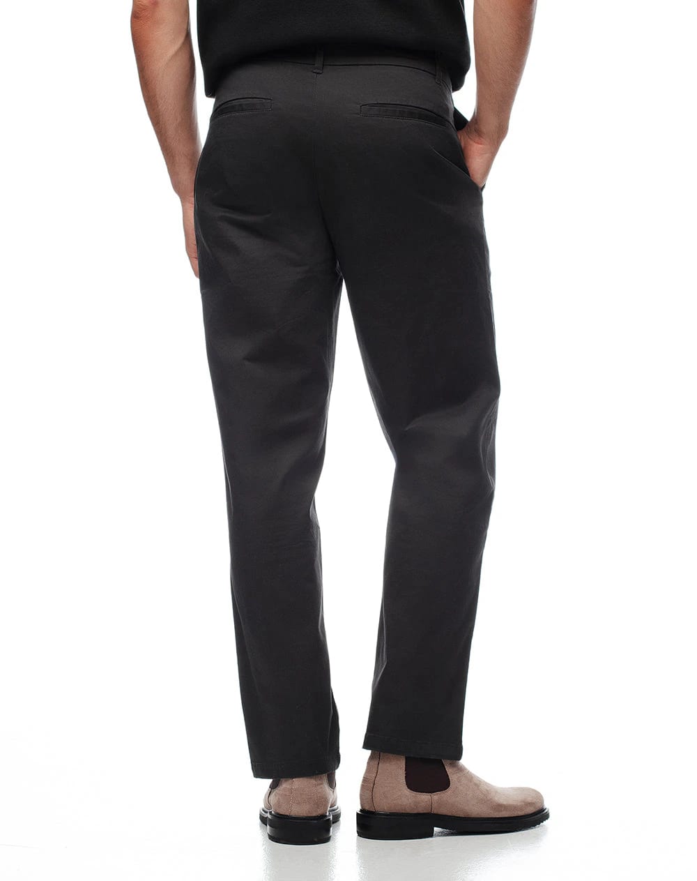Pantalón regular tiro medio gris oscuro hombre - imagen 2