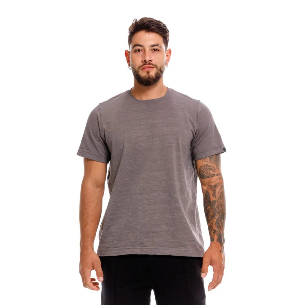 CAMISETA CUELLO REDONDO SEÚL GRIS - imagen 2