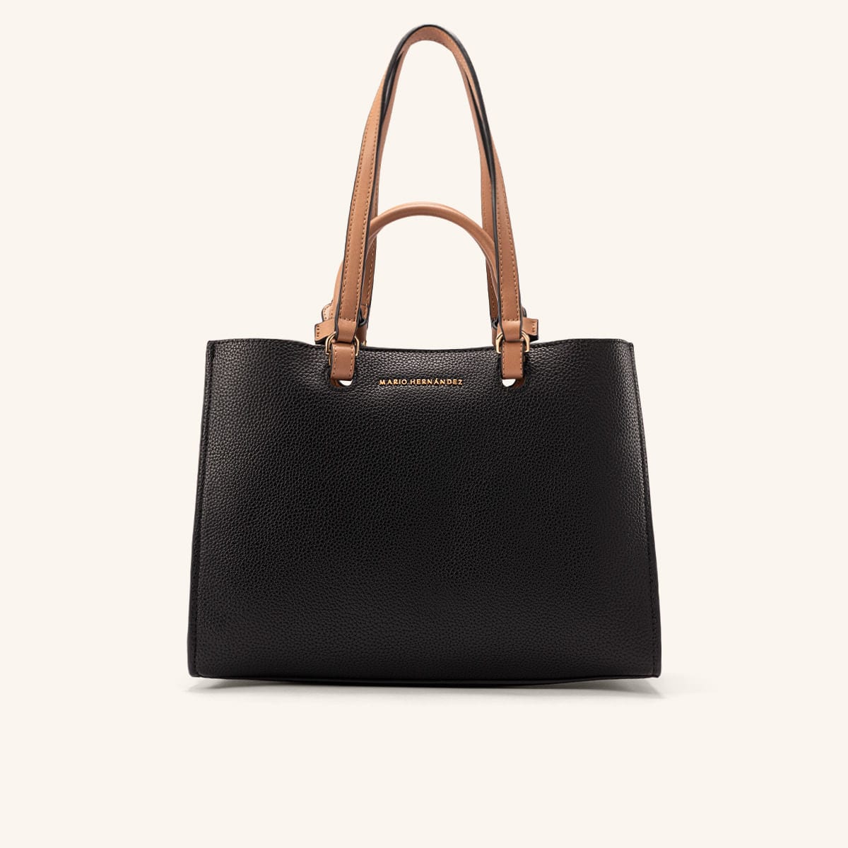 Bolso De Mano Tala Negro Terracota - imagen 1
