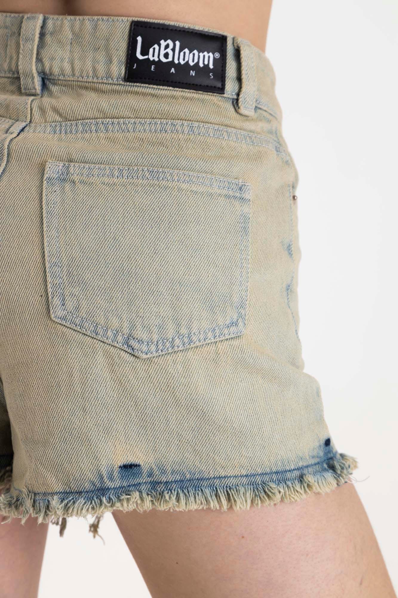 BLACK ACID DENIM SHORT - imagen 17