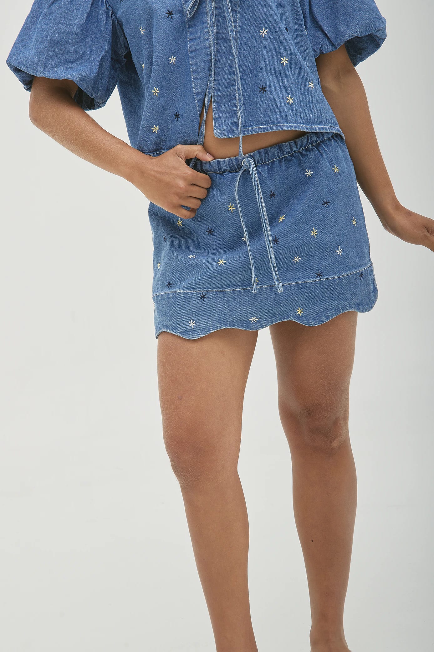 Falda Short Marea Denim - imagen 2
