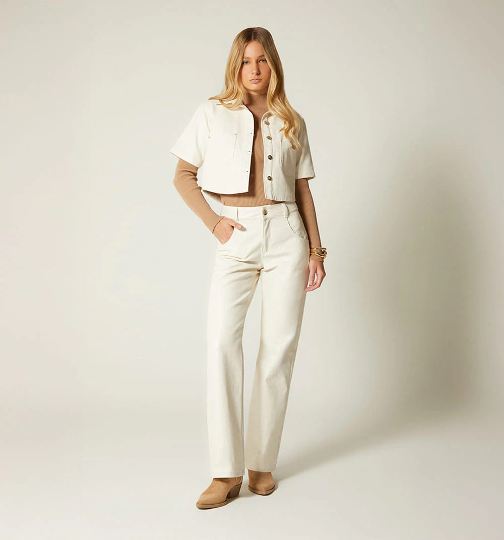 Blusa boxy croco - imagen 1