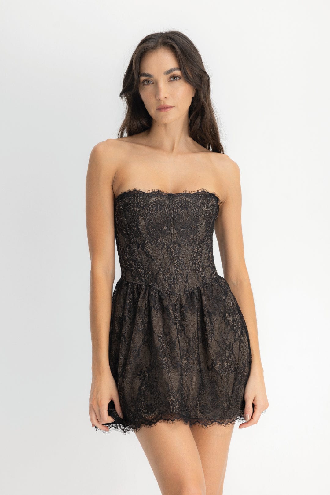 VESTIDO PEDRINA NEGRO PIEL - imagen 2