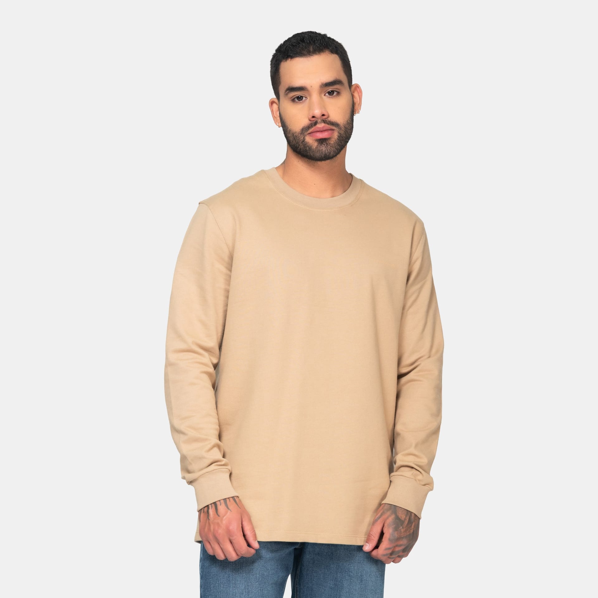 Long Sleeve Essential Kaki - imagen 2
