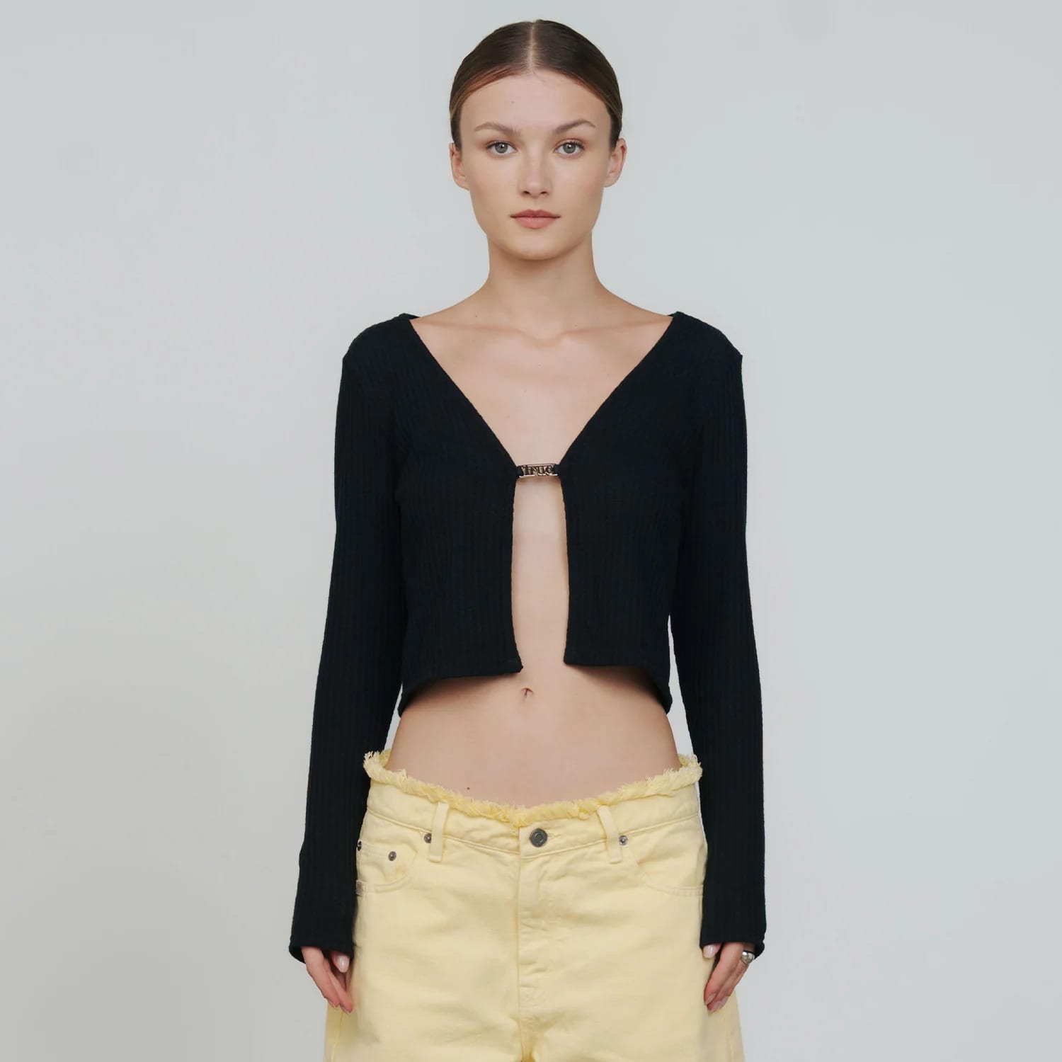 Knit LS Tee - Black - imagen 7