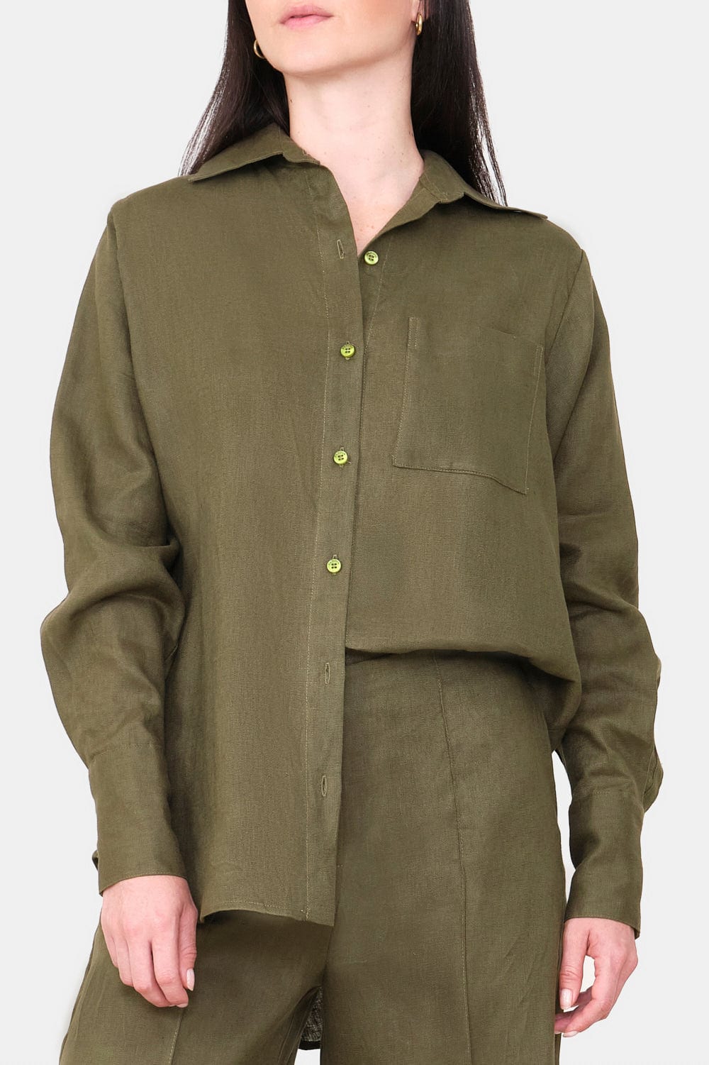 Camisa new giorgina verde oliva - imagen 1