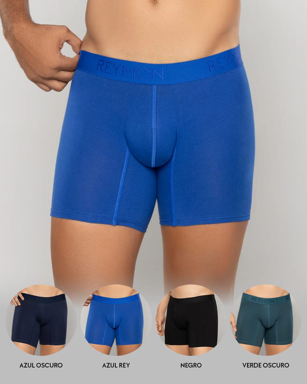 Pack x4 boxer semilargo Algodón unicolor Ref.3010-4 - imagen 7