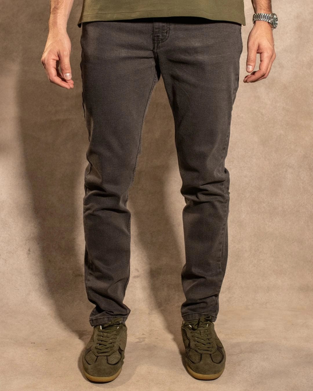 Jean Elastico Gris Oscuro - Slim Fit - imagen 3