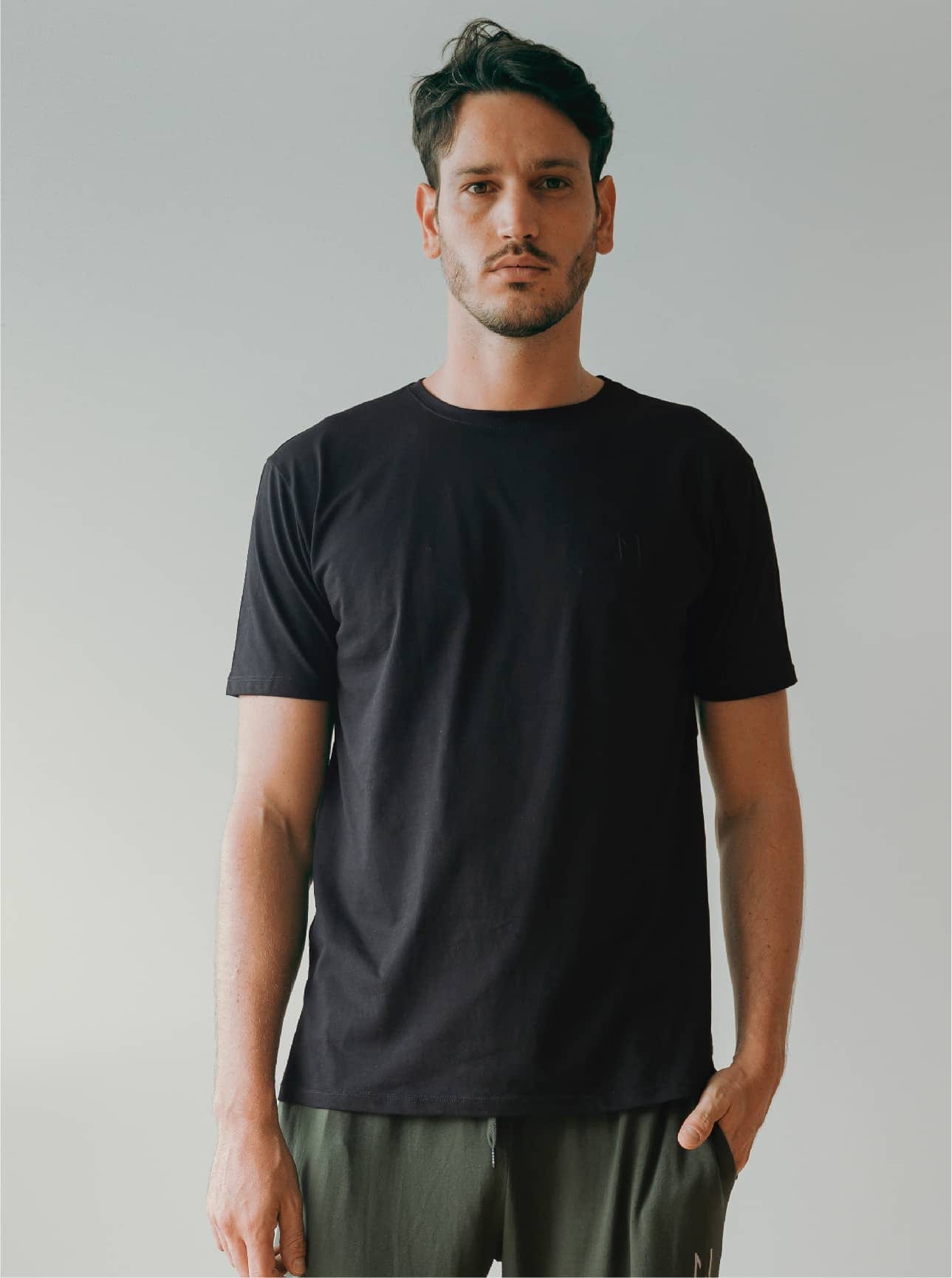 Pijama Pantaloneta Hombre Black - imagen 3