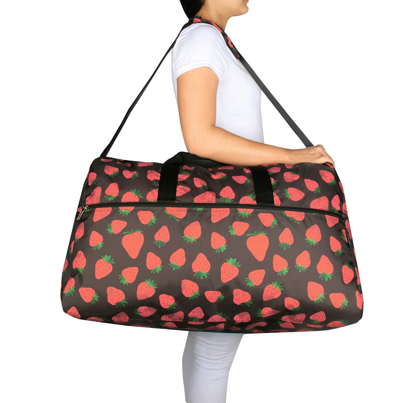 Maleta XL ULTRA Plegable Estampado Fresas Citybags - imagen 3