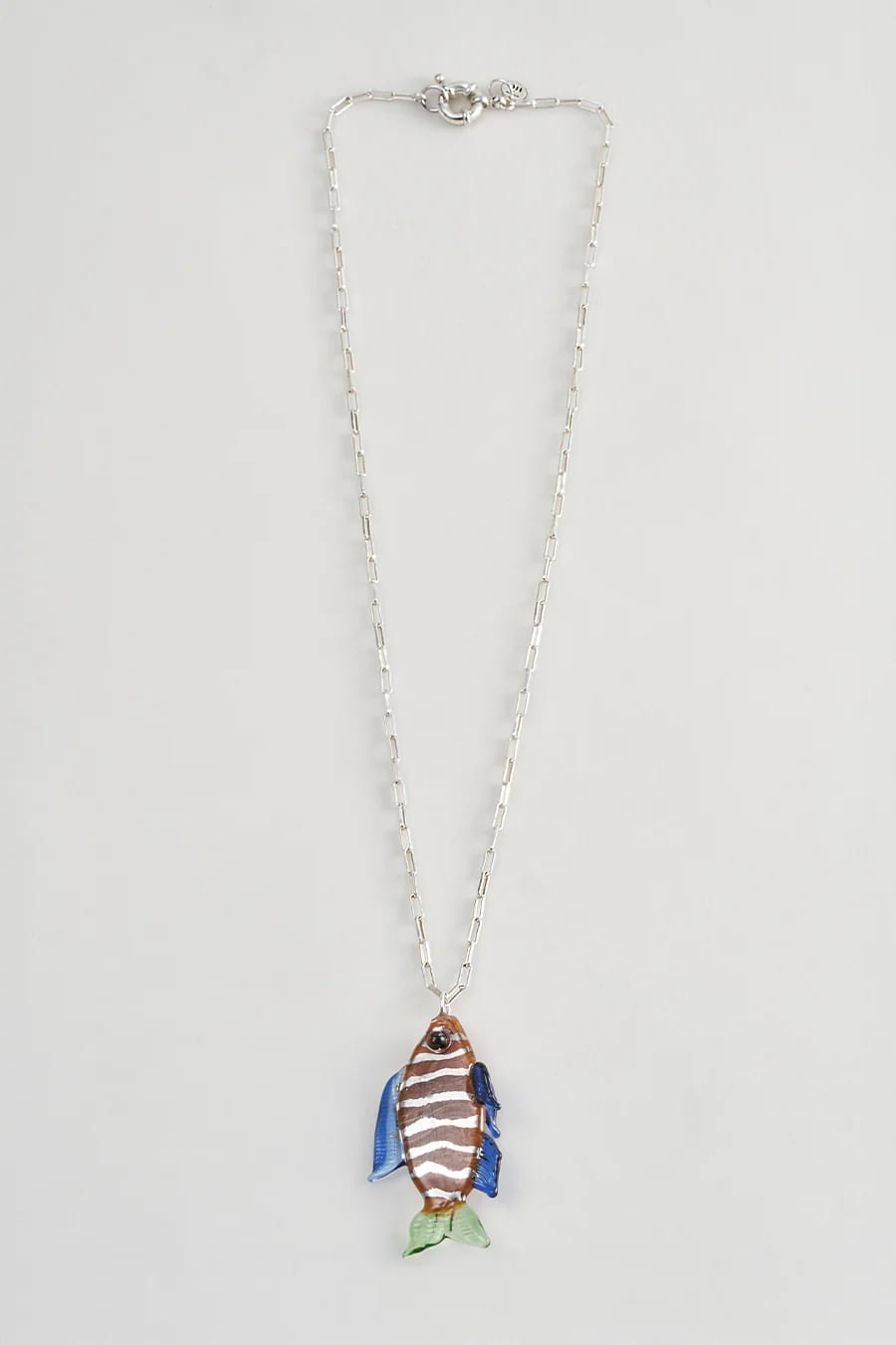 Cadena ned plata vidrio y oro blanco - imagen 2