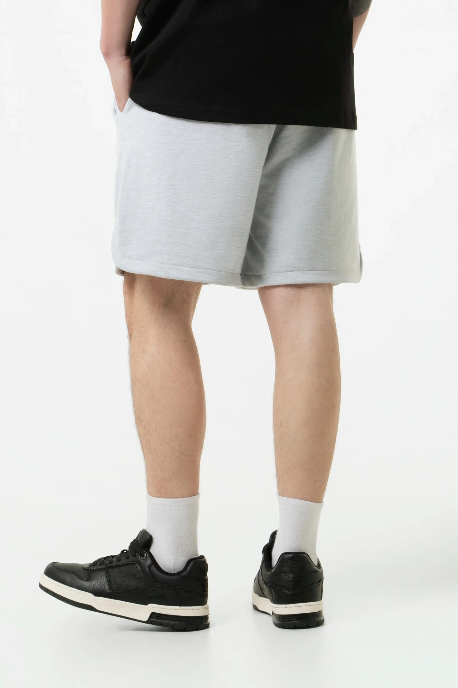 BERMUDA JOGG COLOR GRIS JASPE CLARO - imagen 4