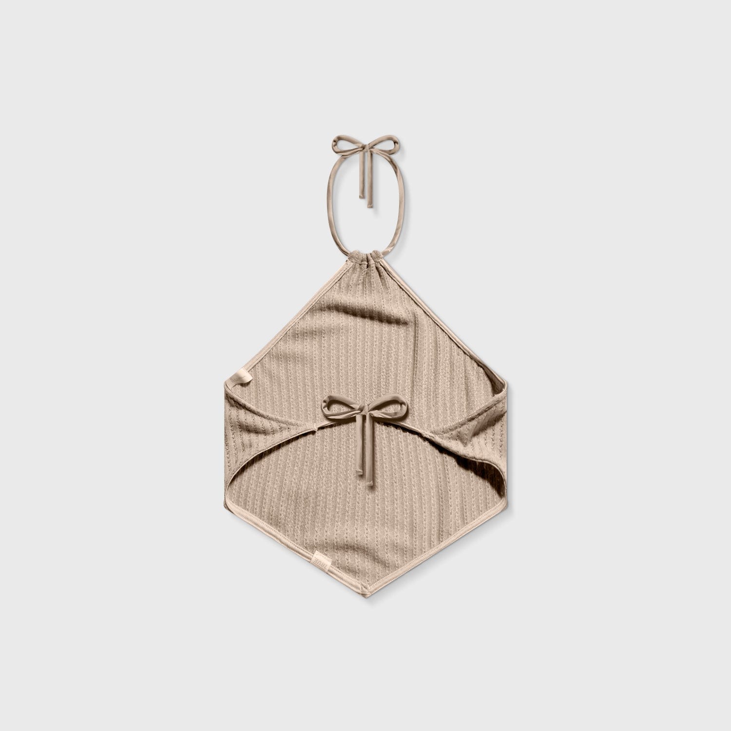 Textured Halter Top - Camel - imagen 3