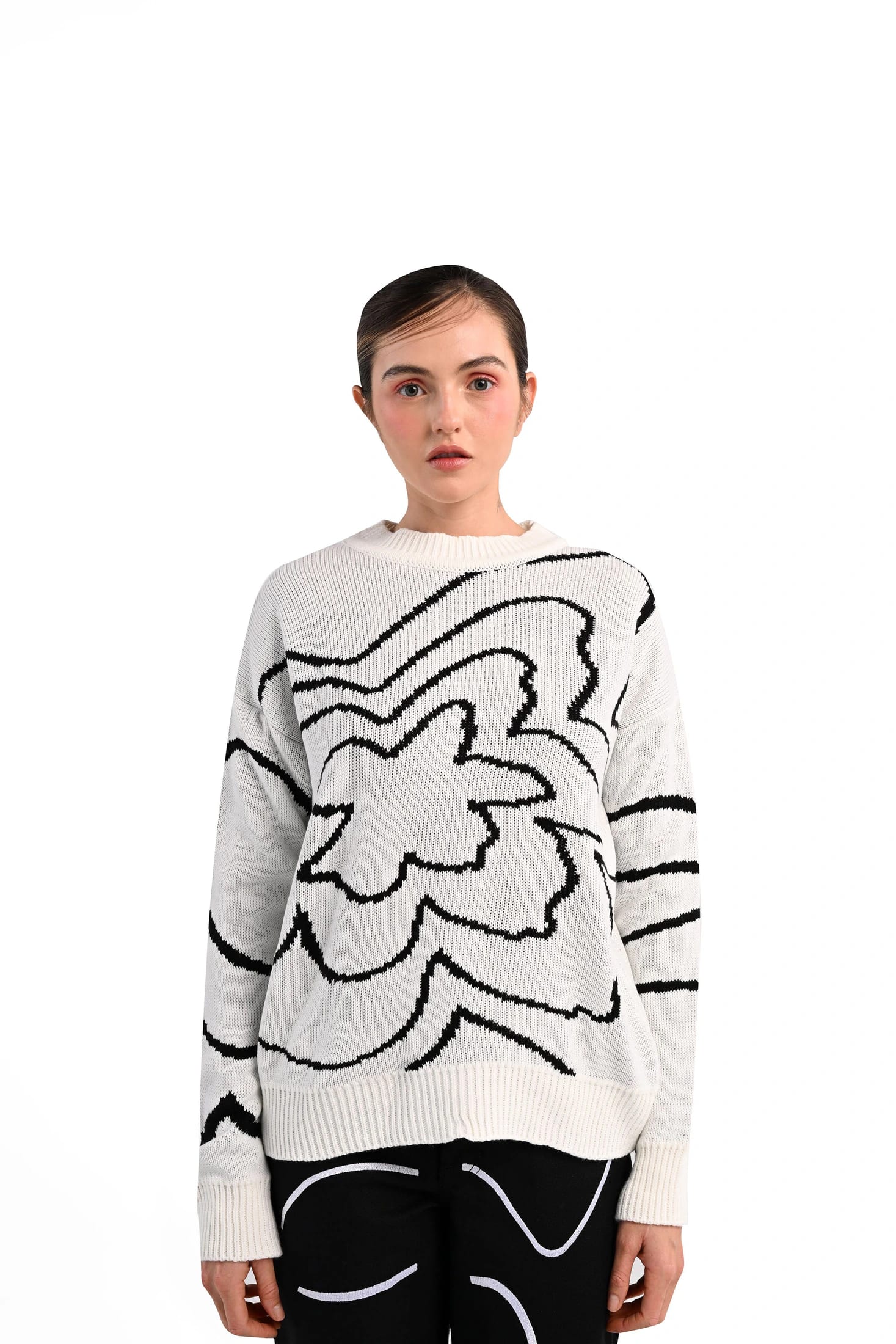 Begonia white Crewneck - imagen 1