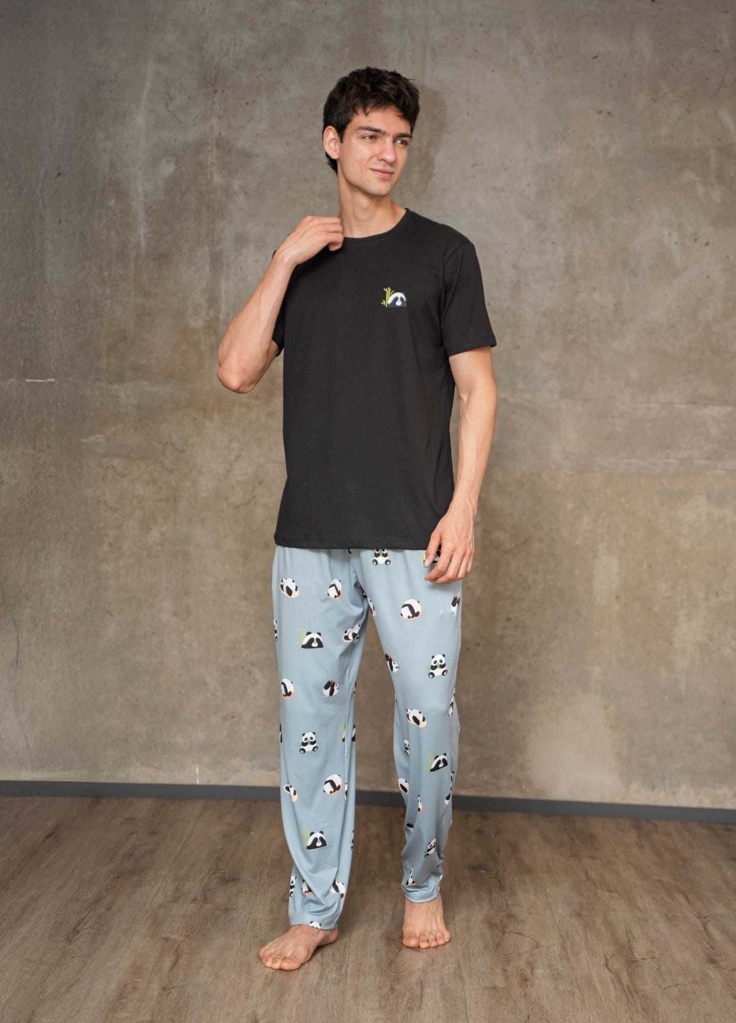 Conjunto Pantalón Pandas - Gris Azulado - imagen 2