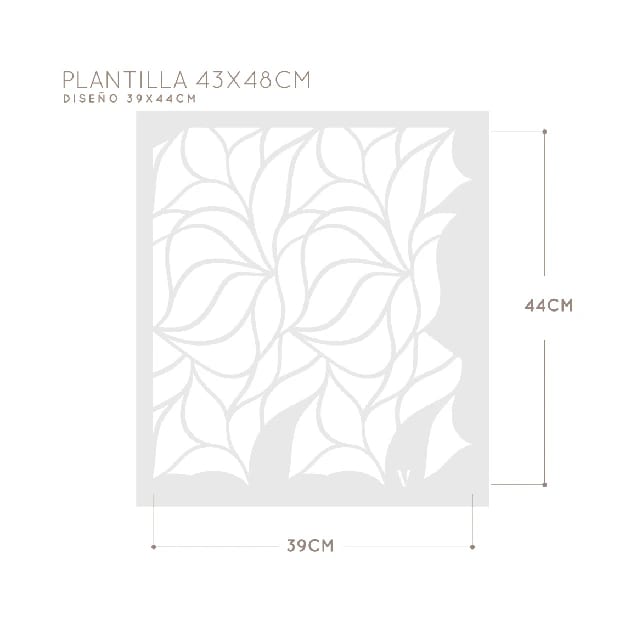Plantillas para pintar, Vamarú Stencils, Colección Melina 48x48cm, 1und - imagen 3