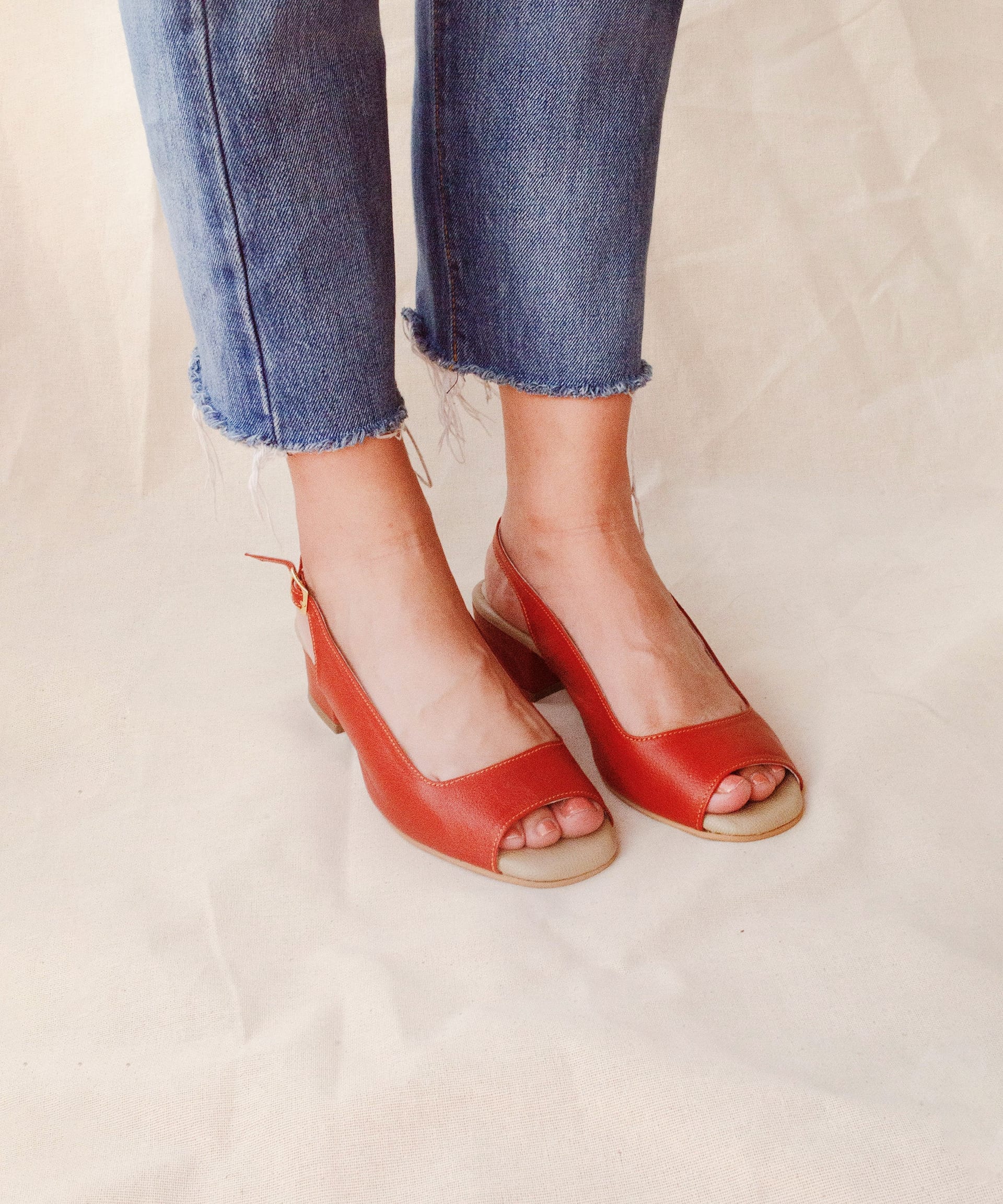 Open-toe Classic Sandal | Terracota - imagen 2