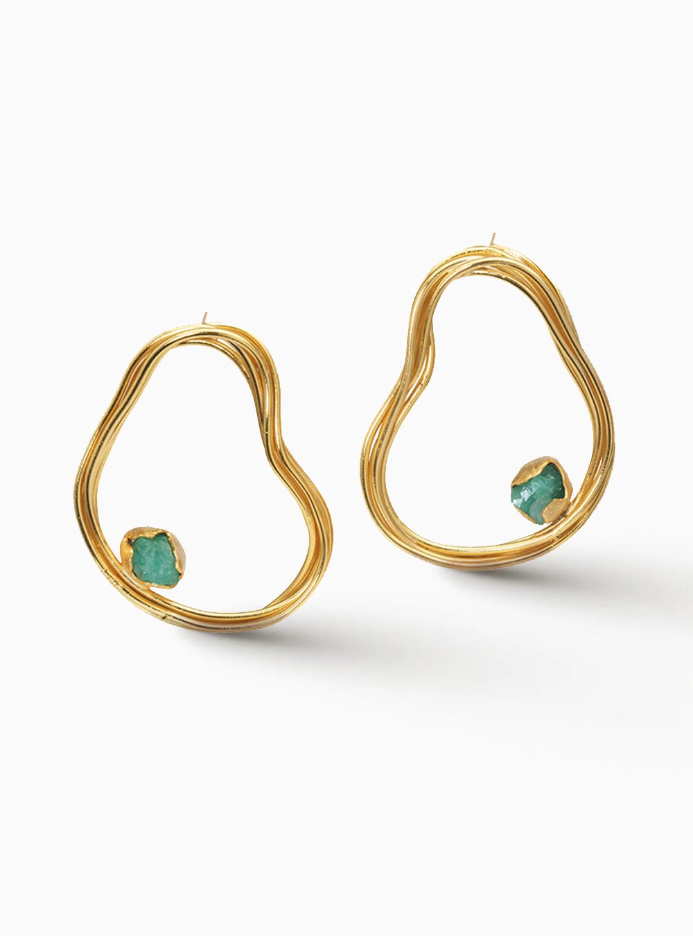 Aretes Providencia Maxi Esmeralda - imagen 1