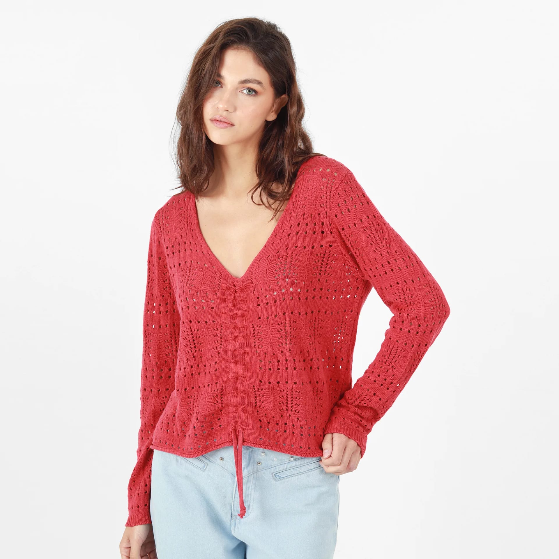 Sweater Cuello V Manga Larga - imagen 5