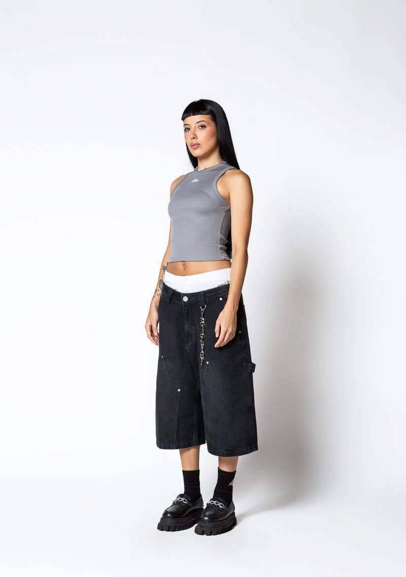 Dopamine grey rib tank top - imagen 5