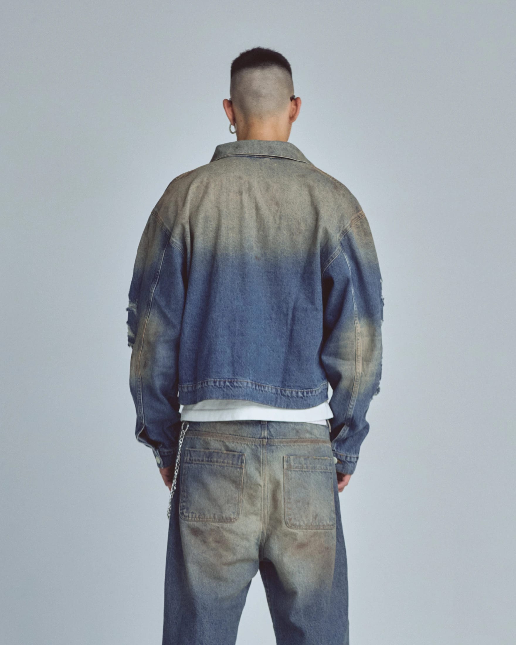 Stardust Undgld Studio Boxy Fit Jacket Mechanic Blue - imagen 7