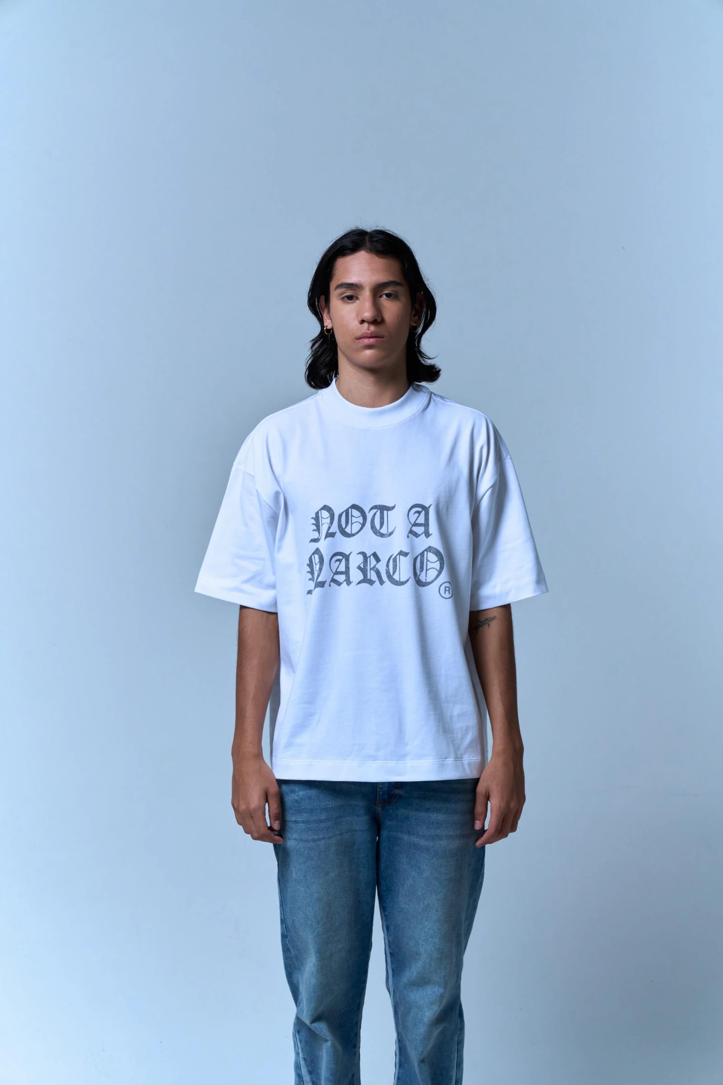 NOT A NARCO WHITE T-SHIRT - imagen 4