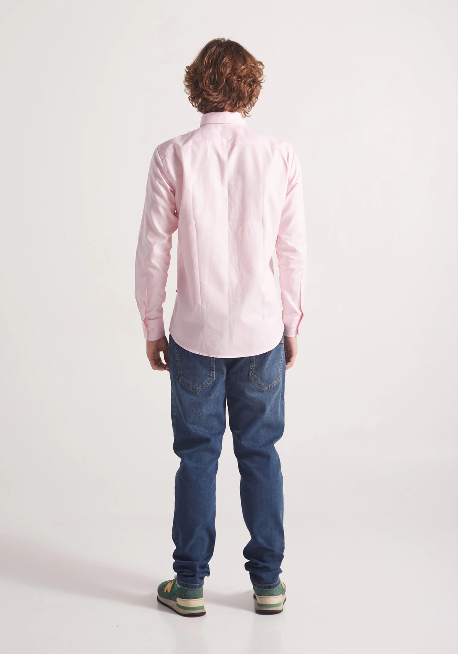 Camisa Whitman Rosada Cuello Button Down - imagen 6