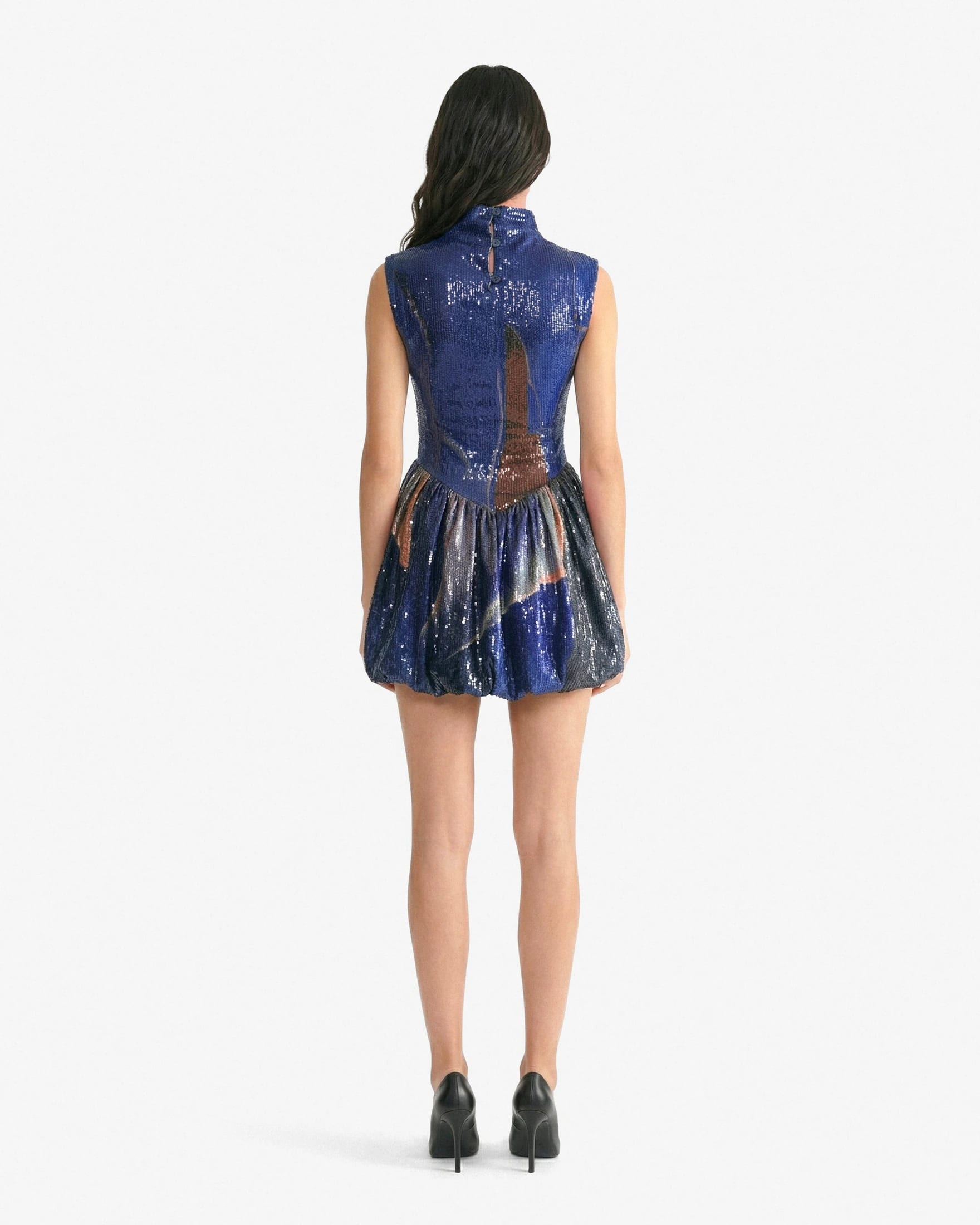 Sequin Bubble Mini Dress - Diving - imagen 3