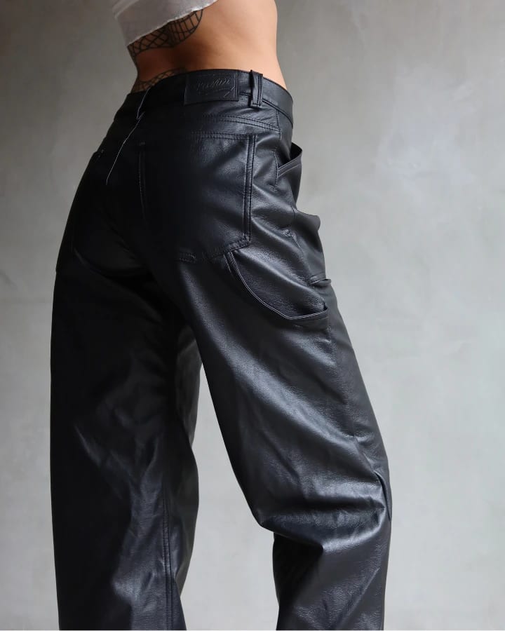 PANTALÓN DE CUERINA NEGRO MIAMI VICE - imagen 8