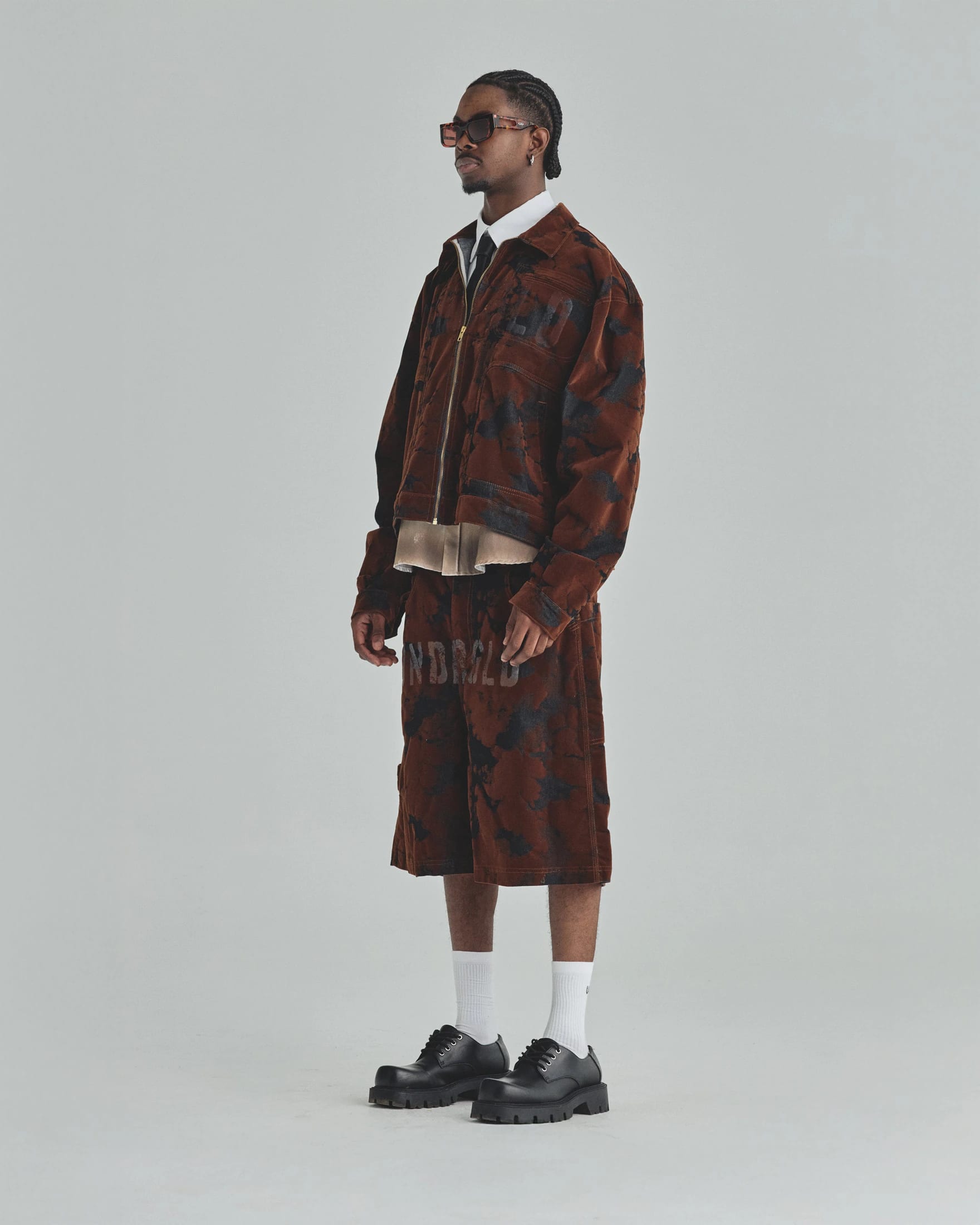 Spring UNDRGLD Wide Jorts Oxide - imagen 5