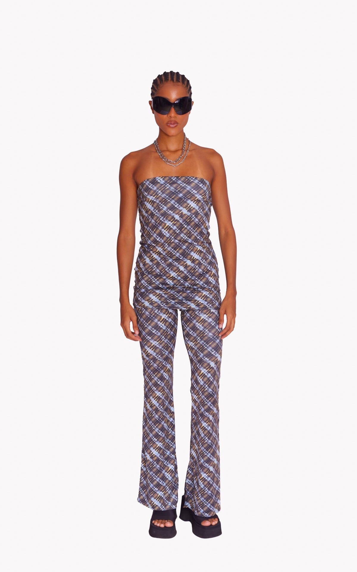 NIGHT GRID STRETCH PANTS - imagen 2