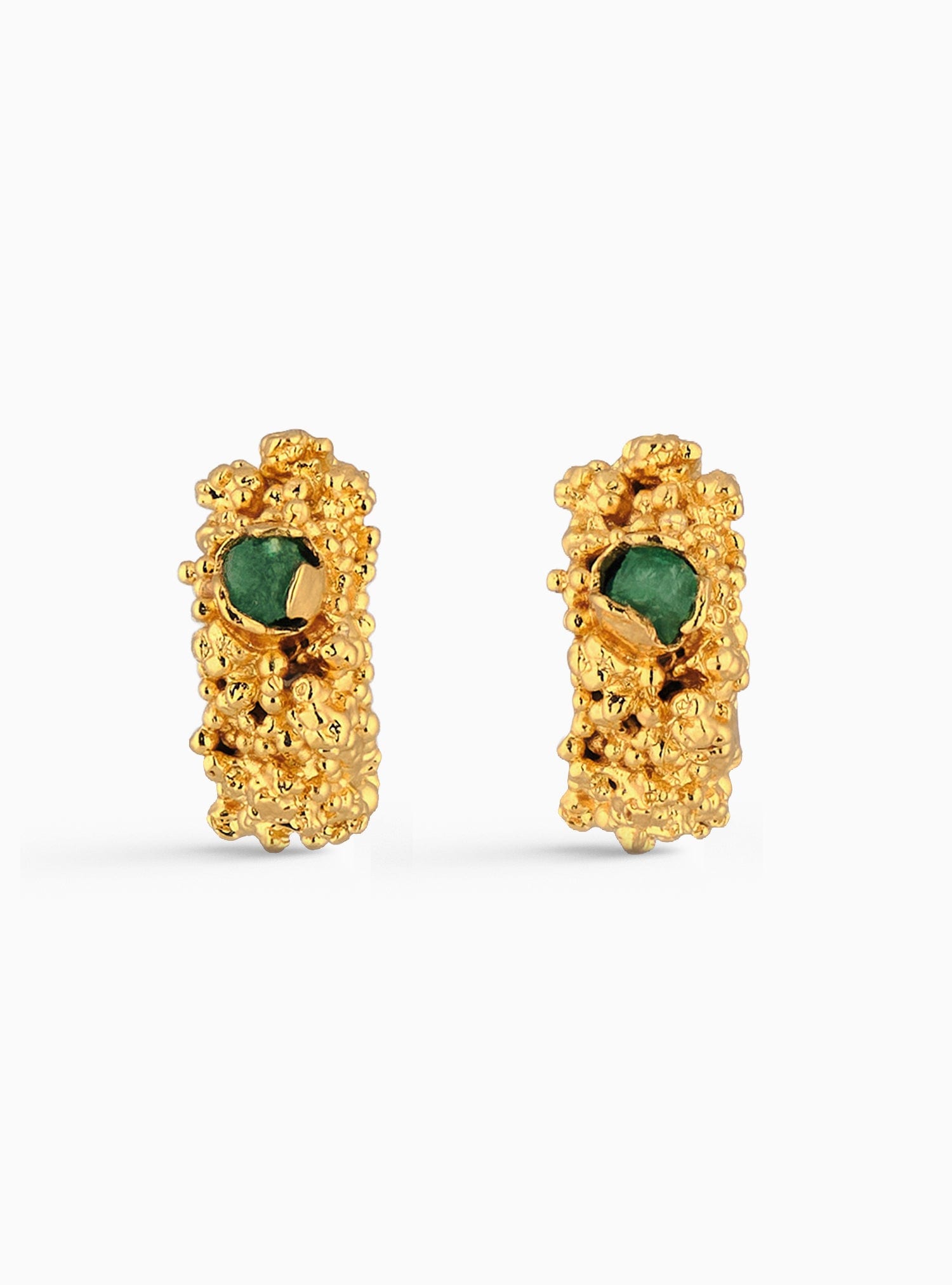 Aura Emerald Hoops Small - imagen 4