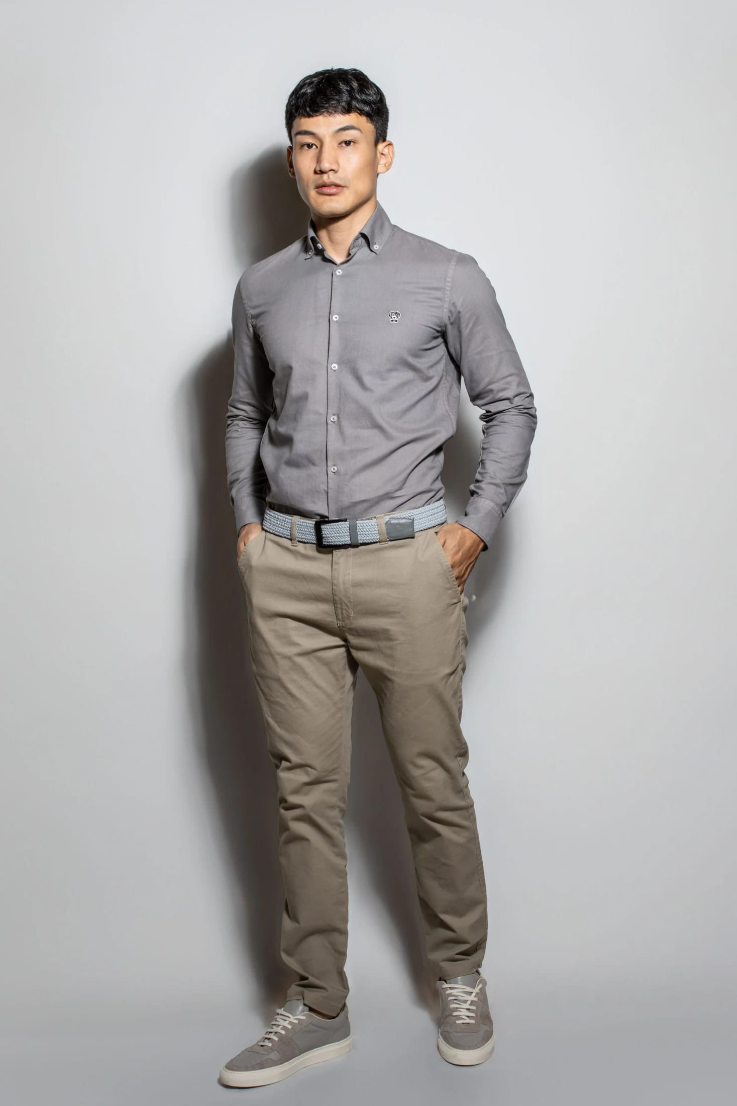 Camisa Antimanchas Oxford Gris - Talla Slim - imagen 7
