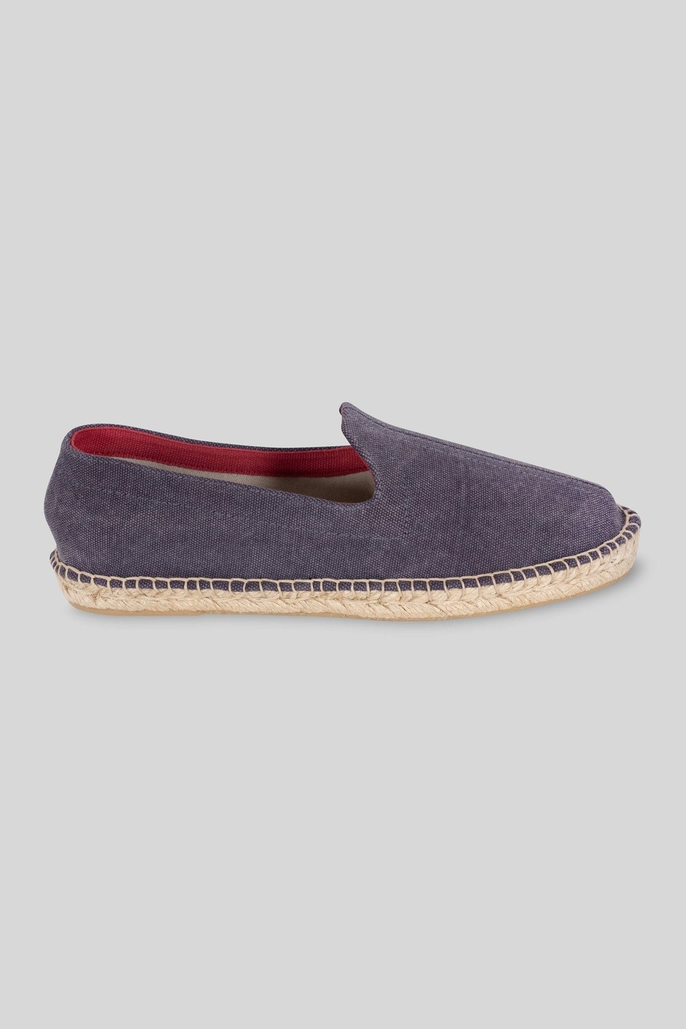 Men's leather espadrille blue canvas - imagen 1