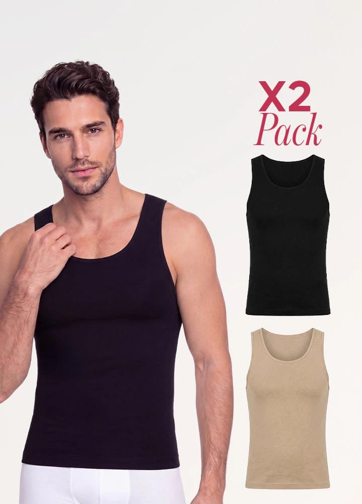 Camiseta Moldeadora Hombre: Abdomen y Espalda | Salome 9001 2 Pack | Ant SEM-123 - imagen 3