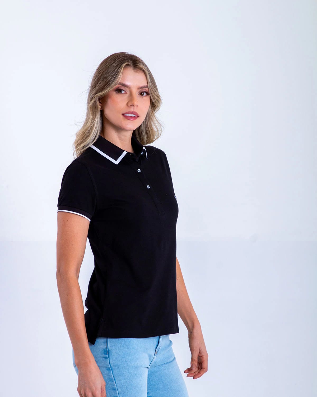 Polo negra para mujer - imagen 2