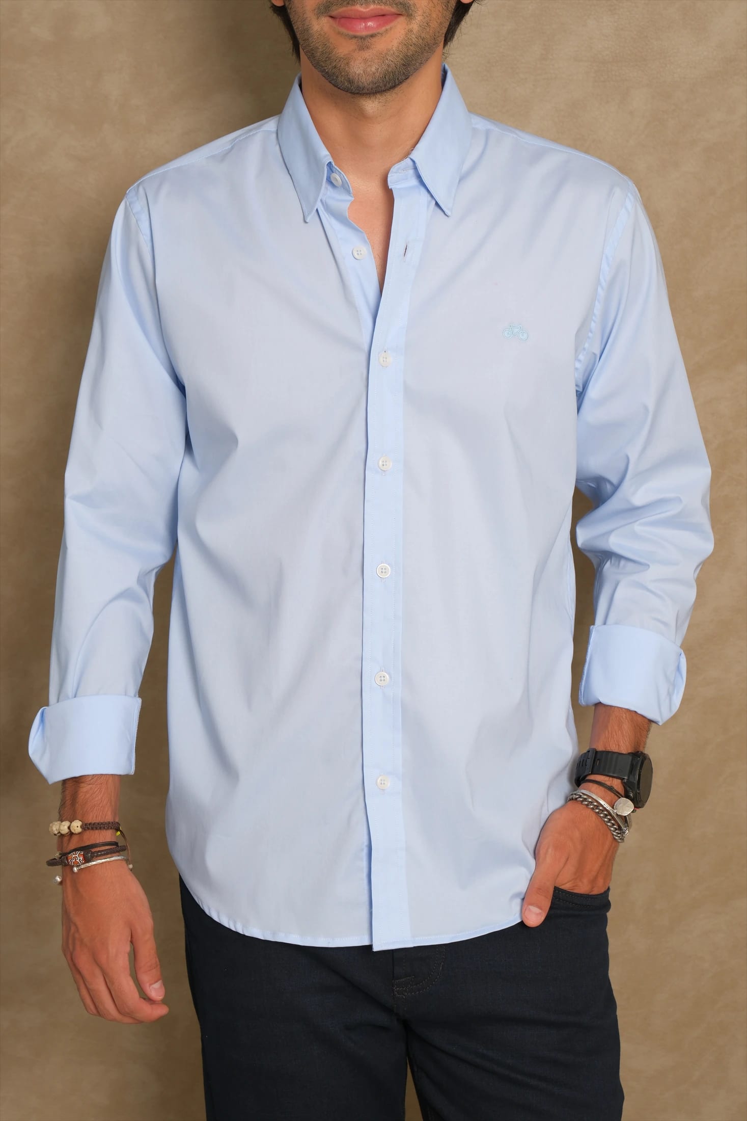 CAMISA NON IRON BABY BLUE - imagen 1
