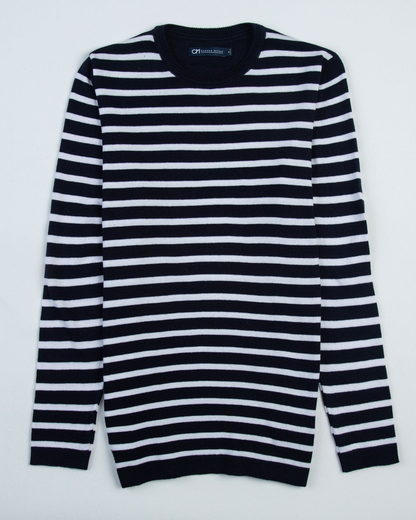 Saco Cuello Redondo Algodón Raya Blanca - imagen 1
