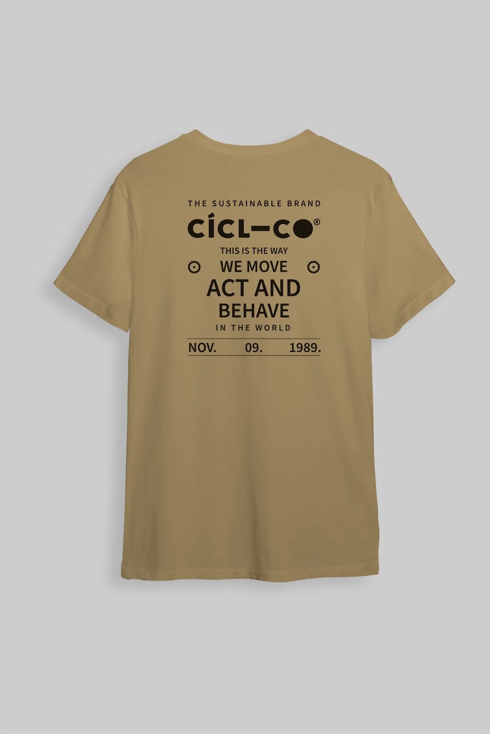 Camiseta Move Act Behave Beige - imagen 9