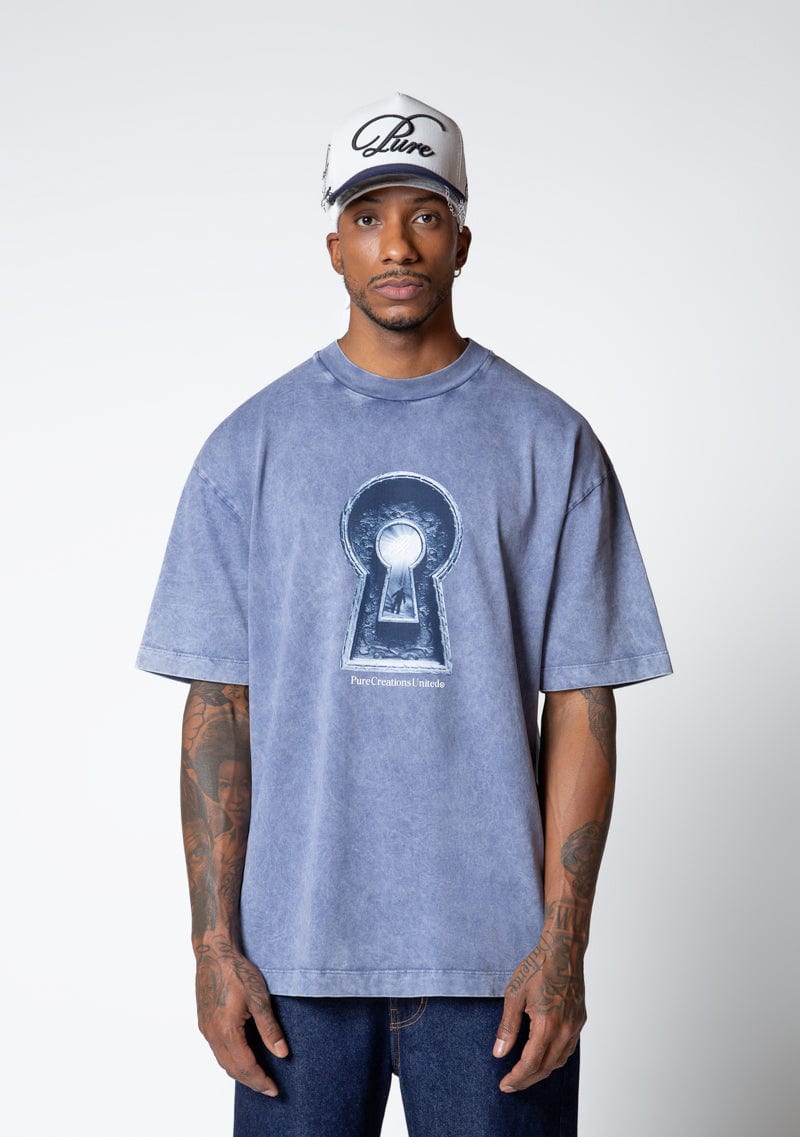 Dopamine blue keyhole t-shirt - imagen 2