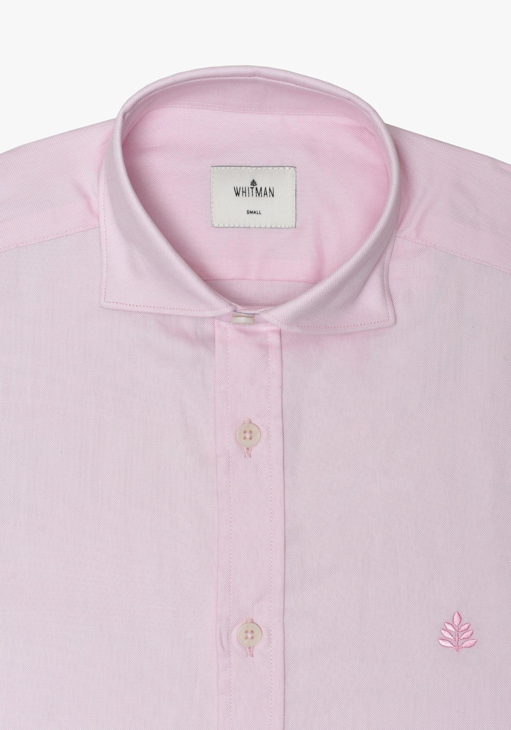 Camisa Whitman Rosada Cuello Francés - imagen 2