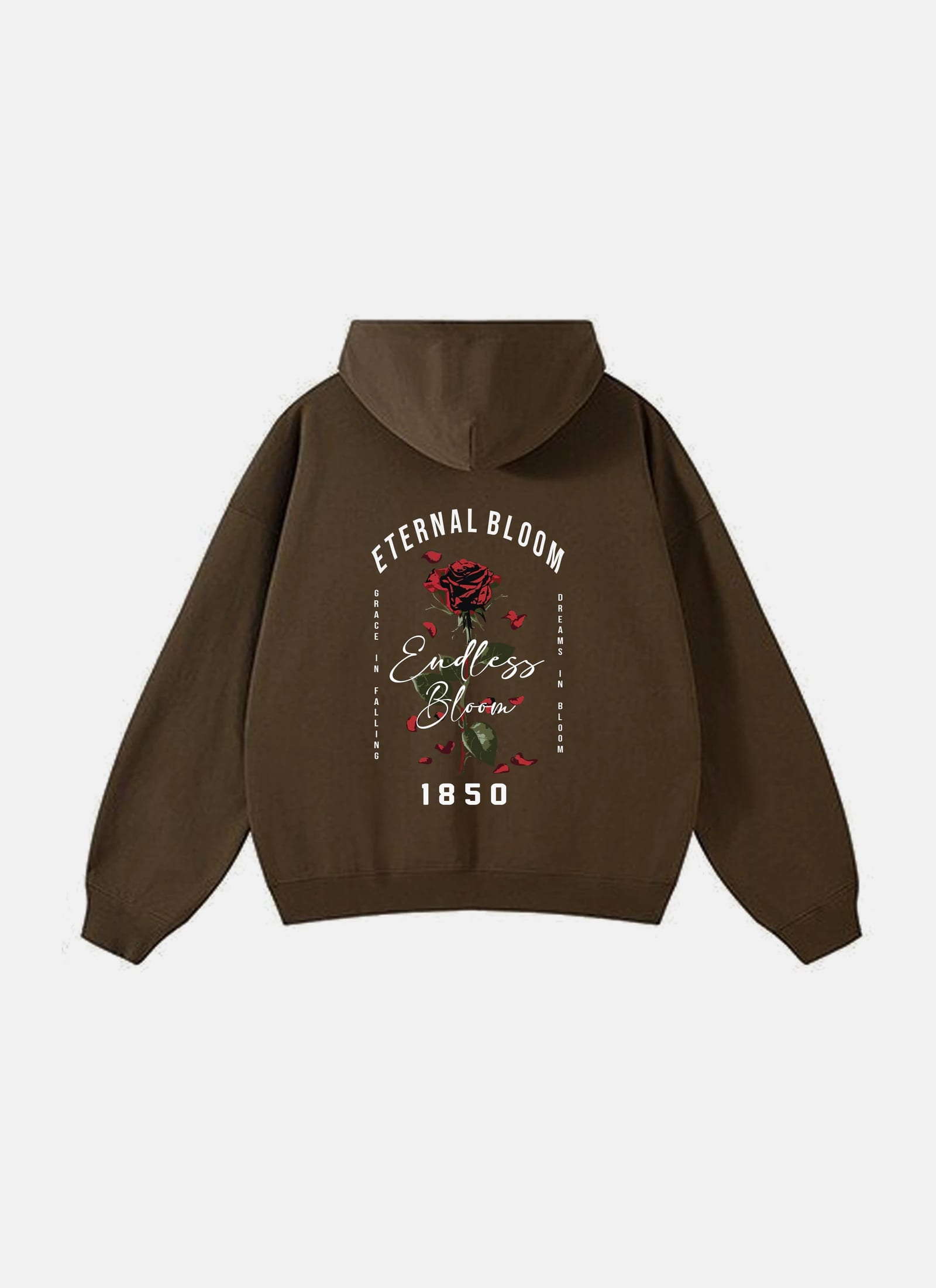 Eternal Bloom Hoodie Brown - imagen 1