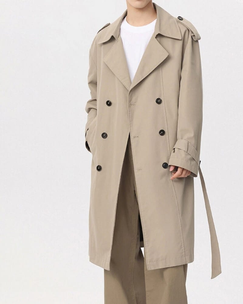 Classic Double-Breasted Trench Coat - imagen 2